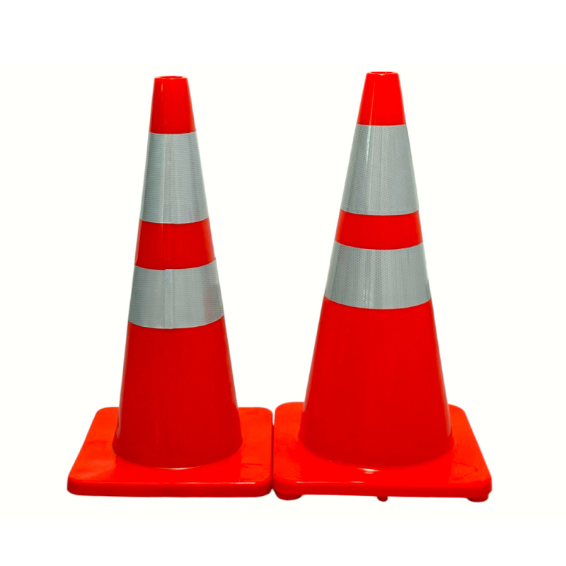 High-Elasticity PVC Traffic Safety Cone with Optional Weighted Rubber Base for All-Weather Road Control and Hazard Isolation High-Elasticity PVC Traffic Safety Cone with Optional Weighted Rubber Base for All-Weather Road Control and Hazard Isolation