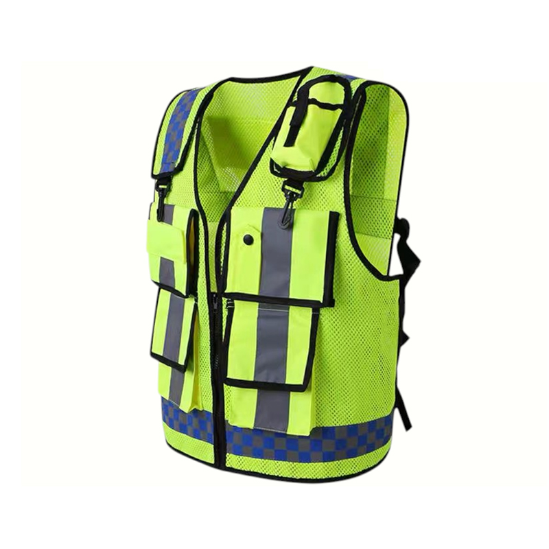 En Iso 20471 / Ansi Certified High-Visibility Breathable Lightweight Multi-Functional Safety Vest En Iso 20471 / Ansi Certified High-Visibility Breathable Lightweight Multi-Functional Safety Vest