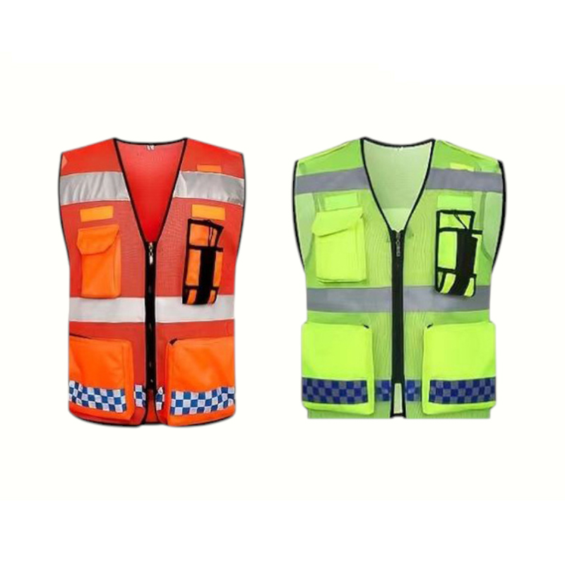 En Iso 20471 / Ansi Certified High-Visibility Breathable Lightweight Multi-Functional Safety Vest En Iso 20471 / Ansi Certified High-Visibility Breathable Lightweight Multi-Functional Safety Vest