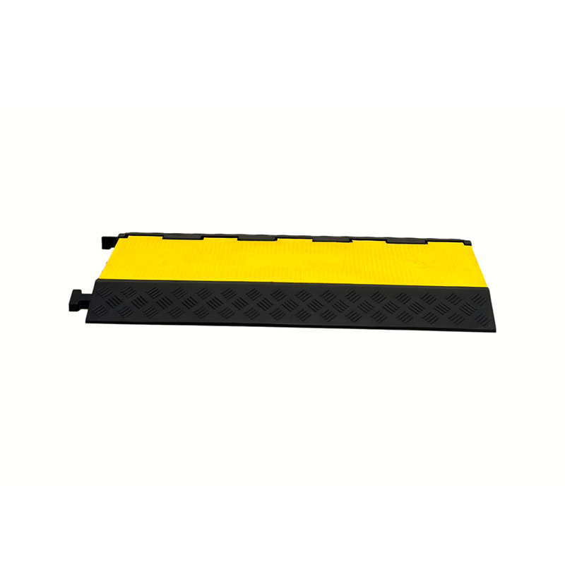 High-Load-Bearing Capacity Rubber Base Pvc Flip Cover 5-Channel Heavy-Duty Cable Protector