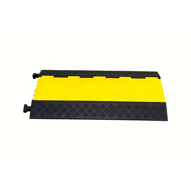 High-Load-Bearing Capacity Rubber Base Pvc Flip Cover 5-Channel Heavy-Duty Cable Protector