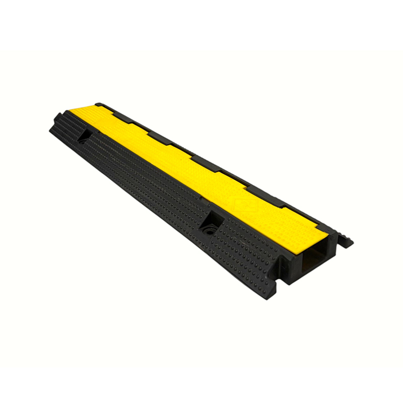 High-Elasticity Wear-Resistant Rubber Lightweight Pull-Down Single-Channel Reinforced Cable Protector With Ramp High-Elasticity Wear-Resistant Rubber Lightweight Pull-Down Single-Channel Reinforced Cable Protector With Ramp