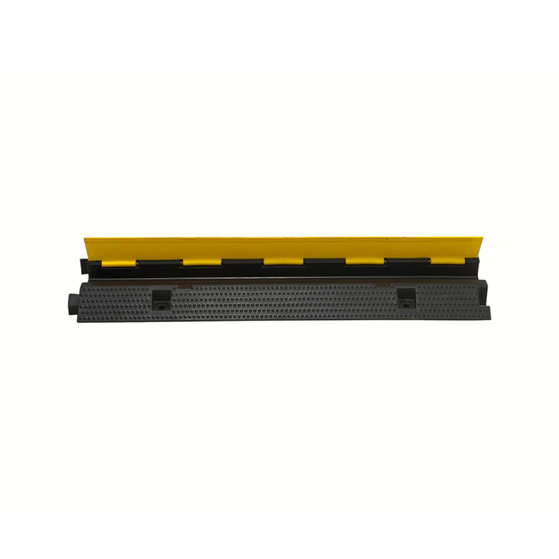 High-Elasticity Wear-Resistant Rubber Lightweight Pull-Down Single-Channel Reinforced Cable Protector With Ramp High-Elasticity Wear-Resistant Rubber Lightweight Pull-Down Single-Channel Reinforced Cable Protector With Ramp