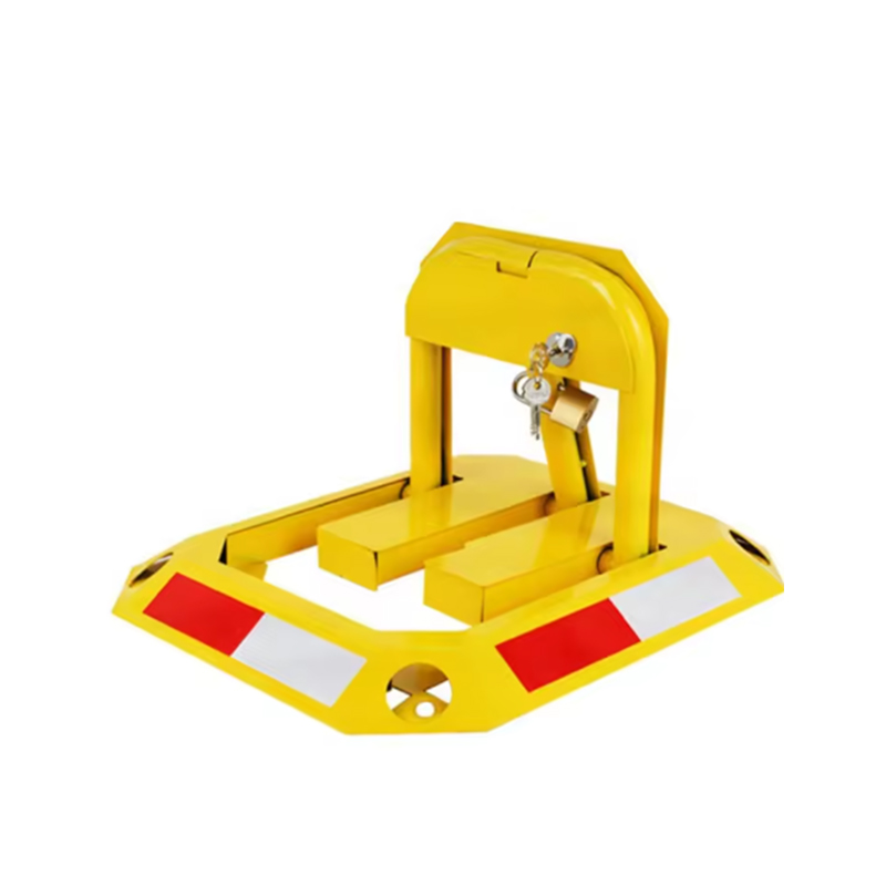 Red/Yellow Warning Color Heavy-Duty Anti-Pry Anti-Collision Triangular Manual Parking Lock Red/Yellow Warning Color Heavy-Duty Anti-Pry Anti-Collision Triangular Manual Parking Lock
