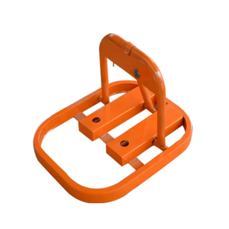 Red/Yellow Warning Color Heavy-Duty Anti-Pry Anti-Collision Triangular Manual Parking Lock