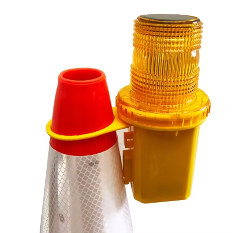 Photosensitive Automatic Sensing Weatherproof Solar-Powered Led Traffic Cones And Hazard Signal Warning Lights