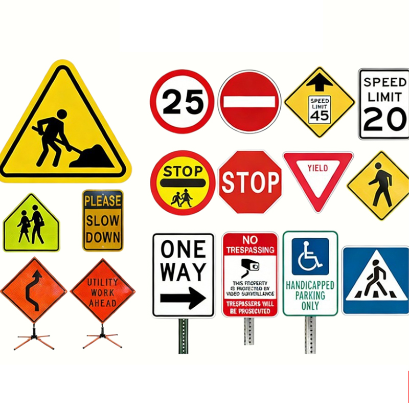 Corrosion-resistant Aluminum Plate Reflective Traffic Signs Meeting International Road Safety Standards