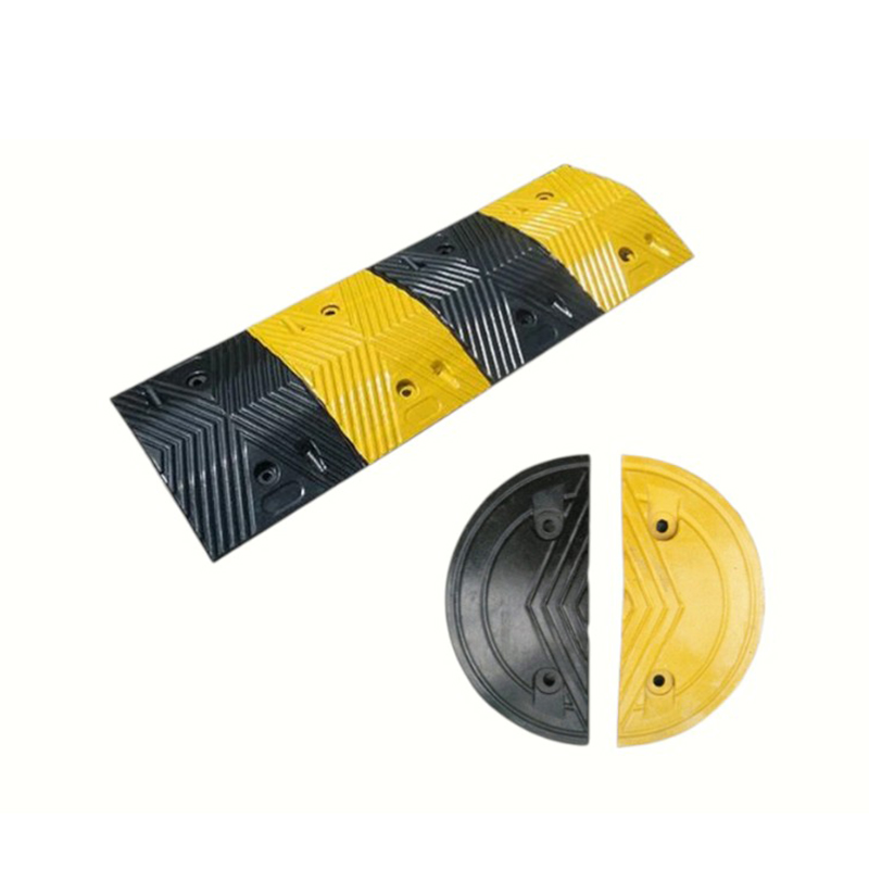 Multi-Size Industrial-Grade Reinforced High-Load-Bearing Anti-Slip Rubber Speed Bumps