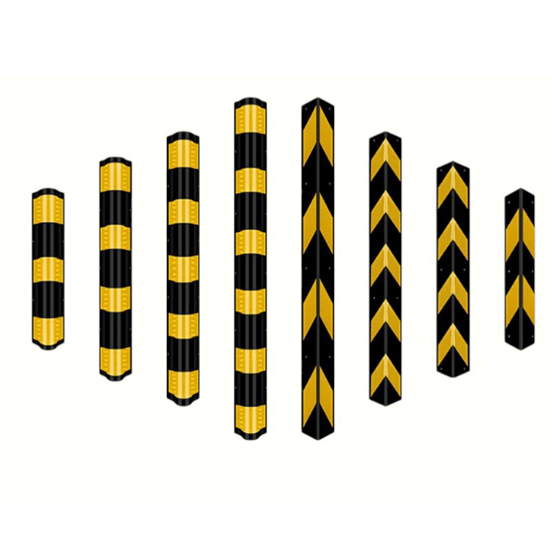 90-Degree Right-Angle Design Heavy-Duty Reflective Industrial Rubber Corner Protectors