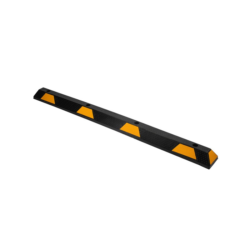 183cm Dual-Wheel Full-Coverage Industrial-Grade Extra-Long Reflective Warning Rubber Wheel Stops