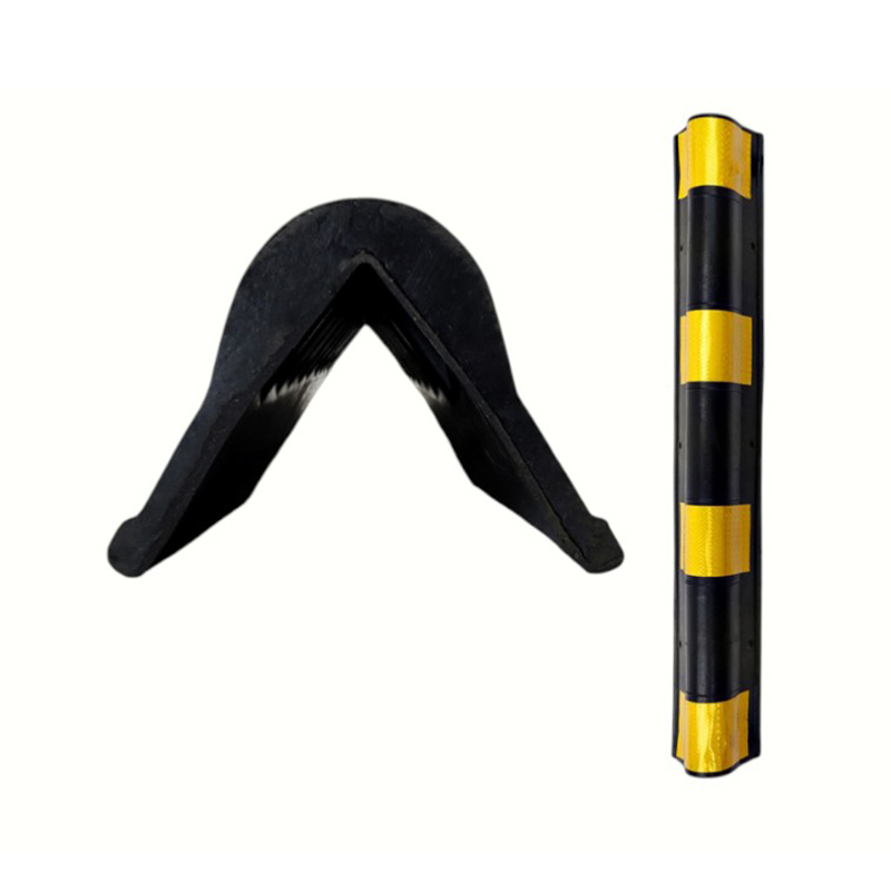 Large-Radius Cushioned Reinforced Rounded Reflective Rubber Corner Protectors Large-Radius Cushioned Reinforced Rounded Reflective Rubber Corner Protectors