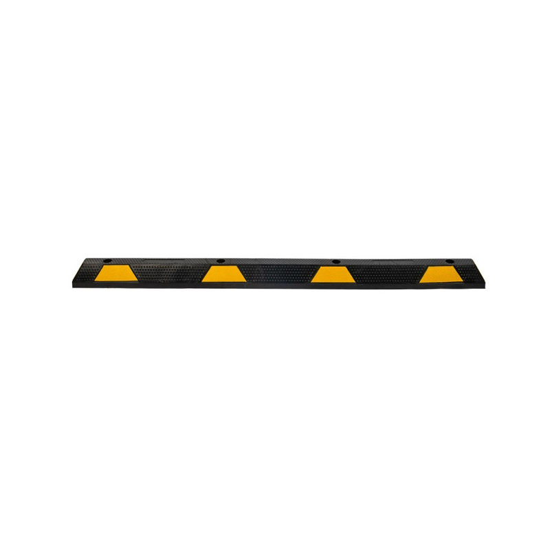 183cm Dual-Wheel Full-Coverage Industrial-Grade Extra-Long Reflective Warning Rubber Wheel Stops