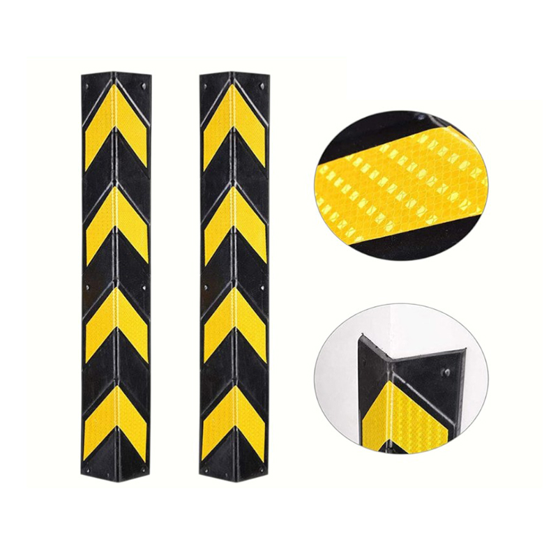 90-Degree Right-Angle Design Heavy-Duty Reflective Industrial Rubber Corner Protectors