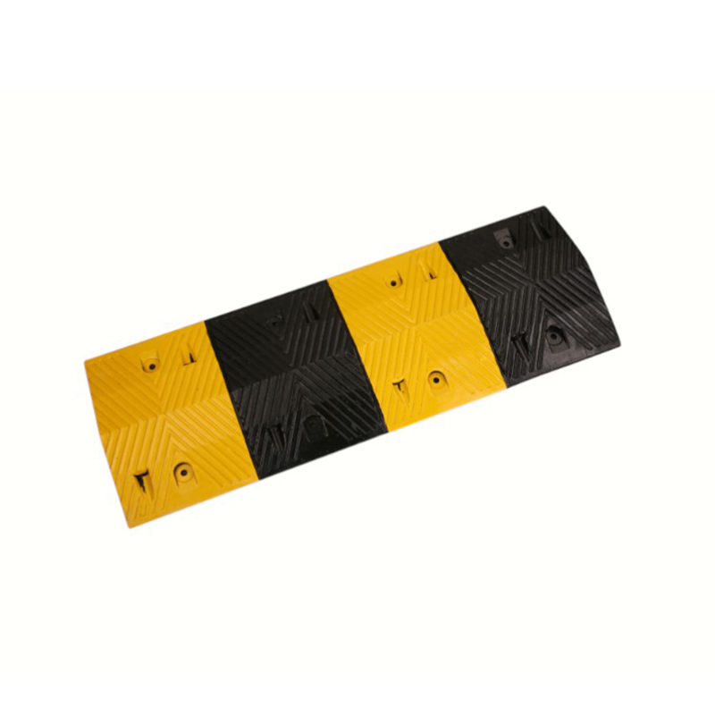 1-Meter Heavy-Duty Compression Reflective Rubber Speed Bump