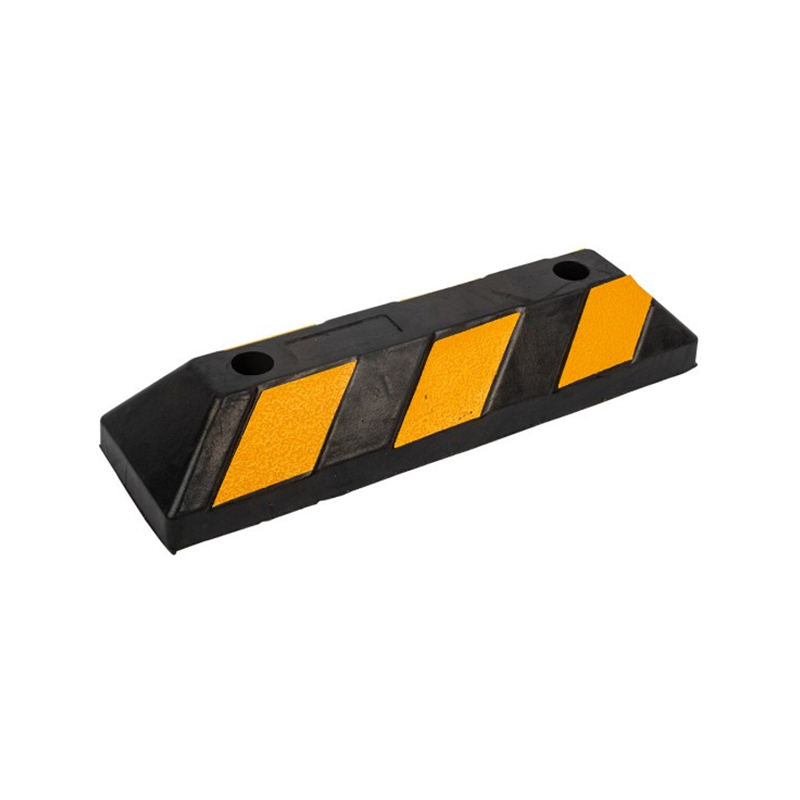 183cm Dual-Wheel Full-Coverage Industrial-Grade Extra-Long Reflective Warning Rubber Wheel Stops
