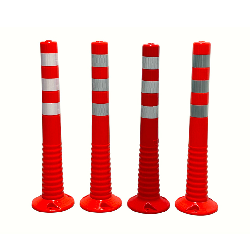 Heavy Duty Flexible TPU Warning Post with Micro-Prismatic Reflective Sheeting