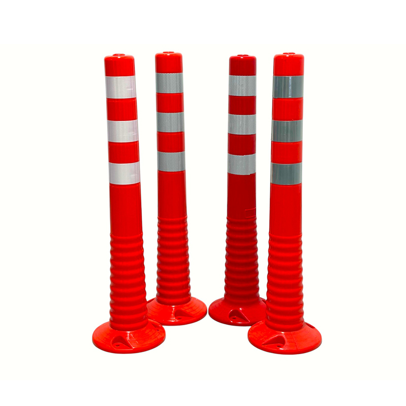 Heavy Duty Flexible TPU Warning Post with Micro-Prismatic Reflective Sheeting