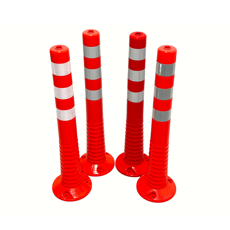 Heavy Duty Flexible TPU Warning Post with Micro-Prismatic Reflective Sheeting