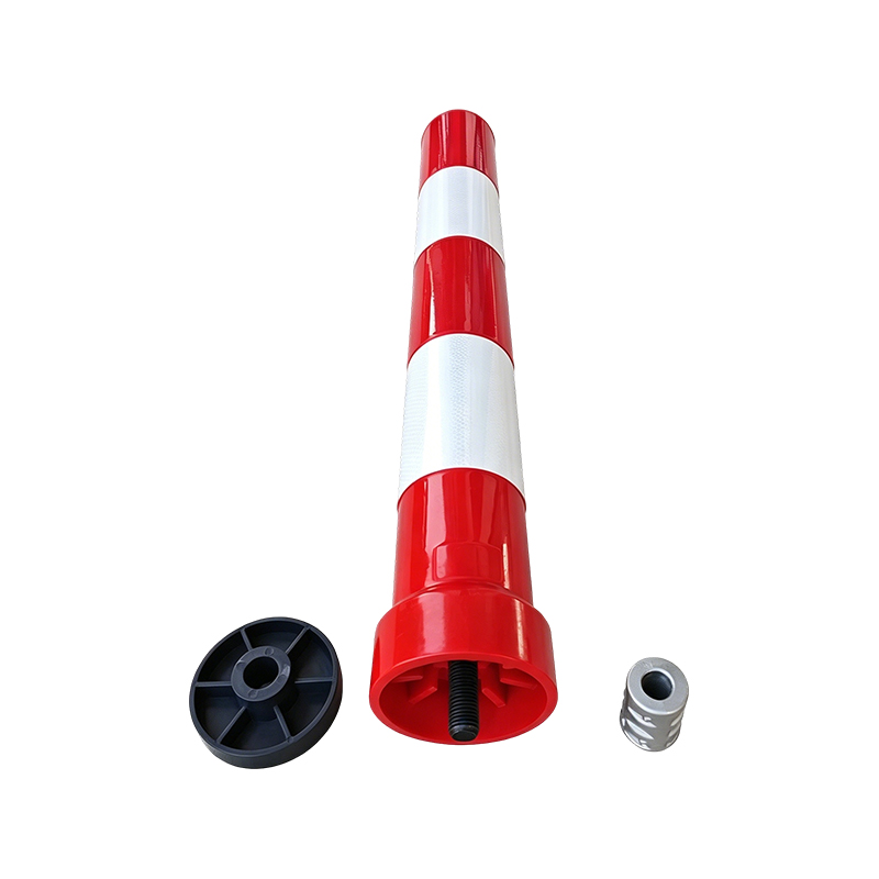 Heavy-Duty Removable TPU Traffic Warning Bollards with Threaded Quick-Release Base