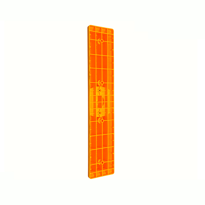Modular Flexible Delineator Post with Traffic Lane Separator Curb