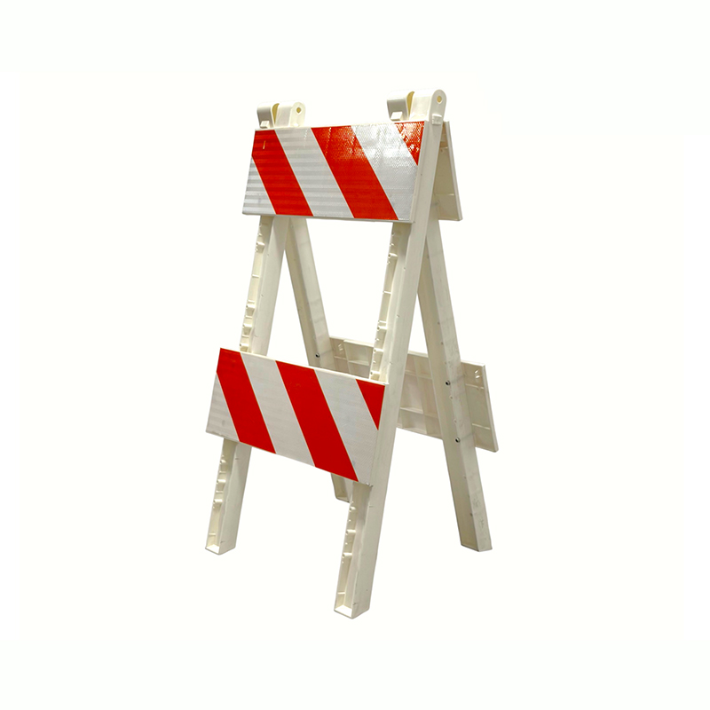 Plastic A-Frame Traffic Barricade with Engineering-Grade Reflective Panels