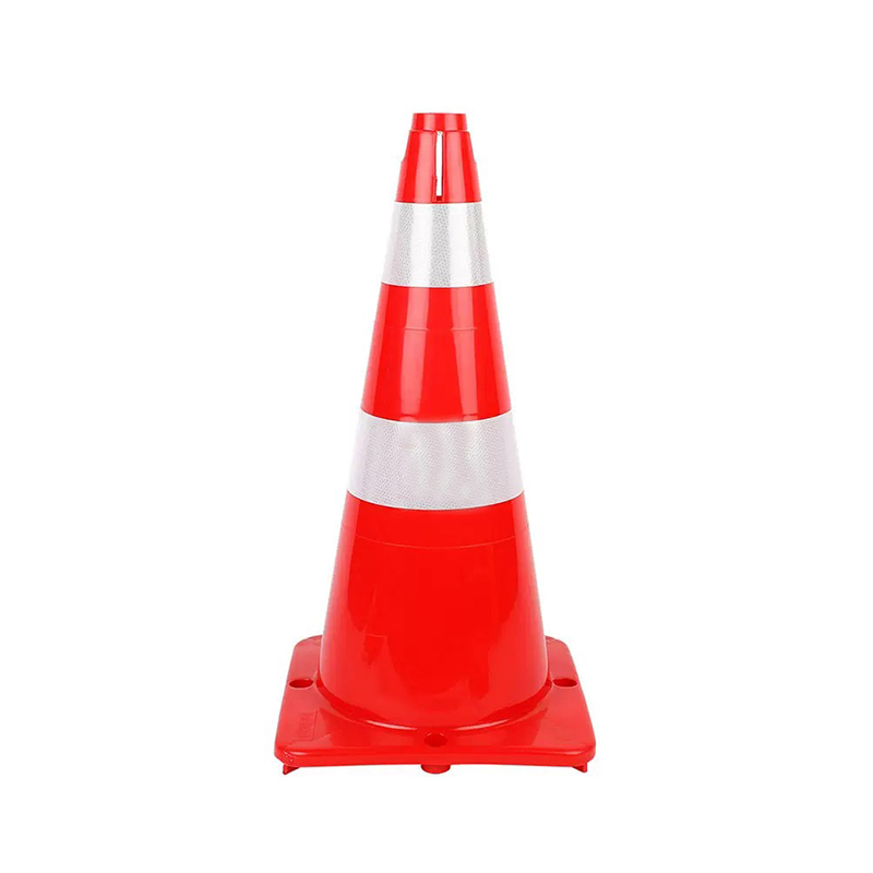 Wide-Body LDPE Plastic Traffic Cone with Reflective Collars