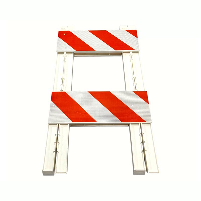 Plastic A-Frame Traffic Barricade with Engineering-Grade Reflective Panels