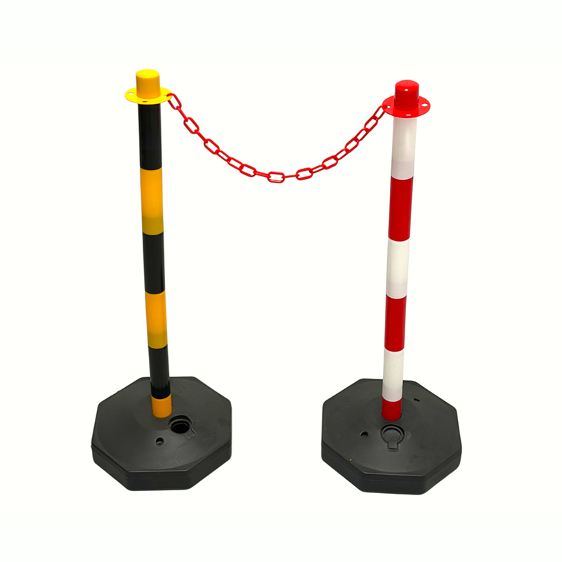 Water-Fillable Plastic Chain Link Barrier Post