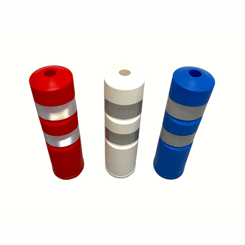 Plastic Safety Warning Post with Reflective Bands