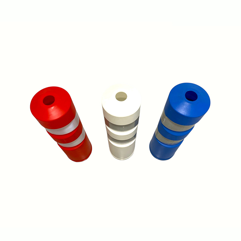 Plastic Safety Warning Post with Reflective Bands