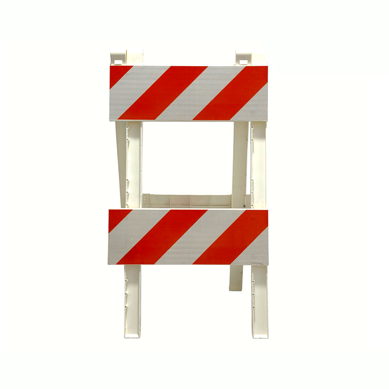 Plastic A-Frame Traffic Barricade with Engineering-Grade Reflective Panels