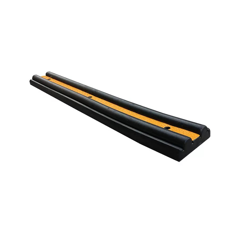 Heavy-Duty Rubber Wall Bumper Strip With Reflective Warning Tape
