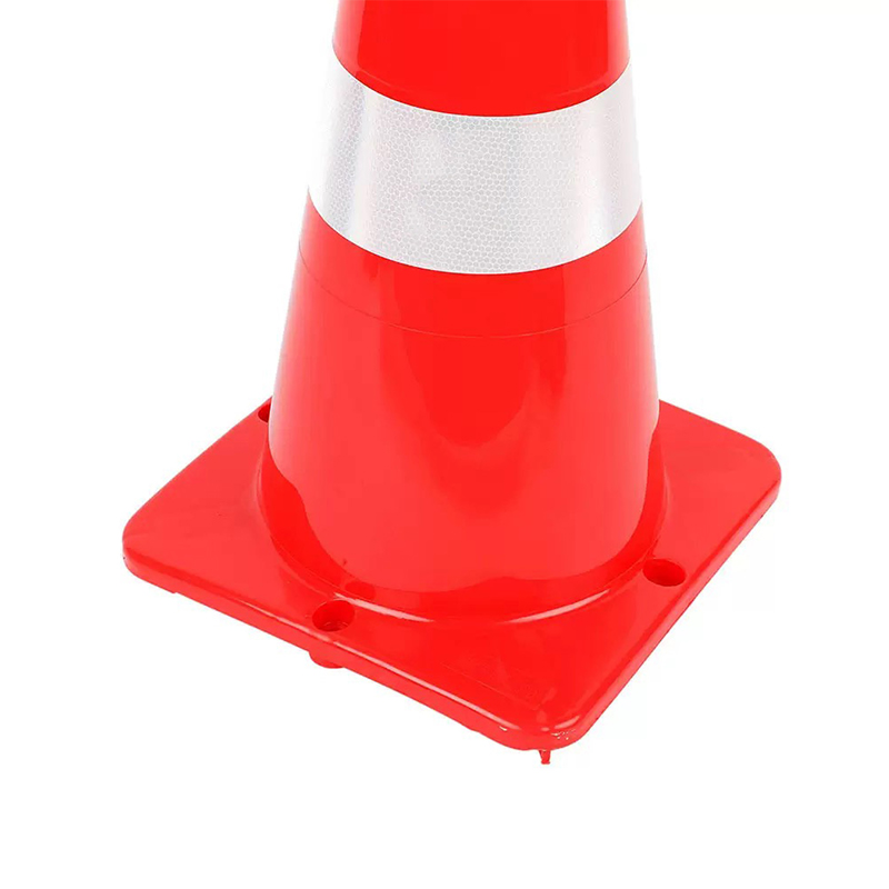 Wide-Body LDPE Plastic Traffic Cone with Reflective Collars