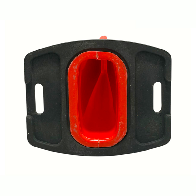 Heavy-Duty Traffic Delineator Panel with Weighted Recycled Rubber Base