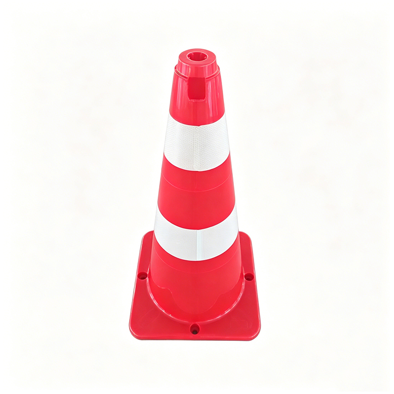 Wide-Body LDPE Plastic Traffic Cone with Reflective Collars