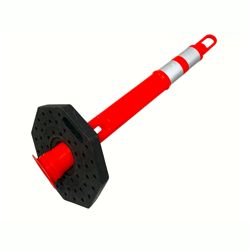 Heavy-Duty Traffic Warning Post with Top Handle