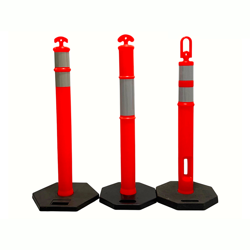 Heavy-Duty Traffic Warning Post with Top Handle
