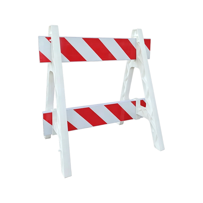 Plastic A-Frame Barricade with Reflective Crossbars