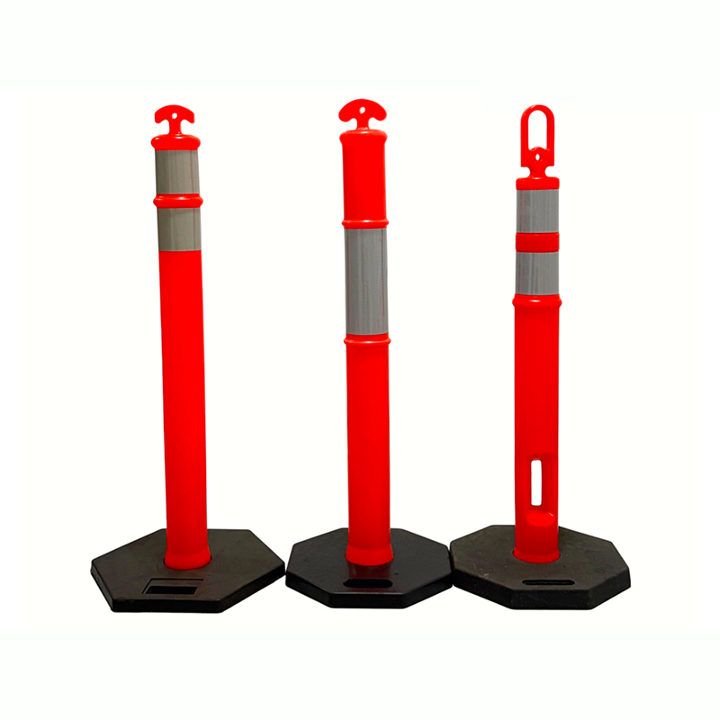 Heavy-Duty Traffic Warning Post with Top Handle