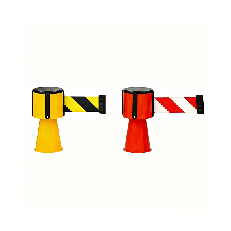 Cone-Top Retractable Belt Barrier with 4-Way Connection
