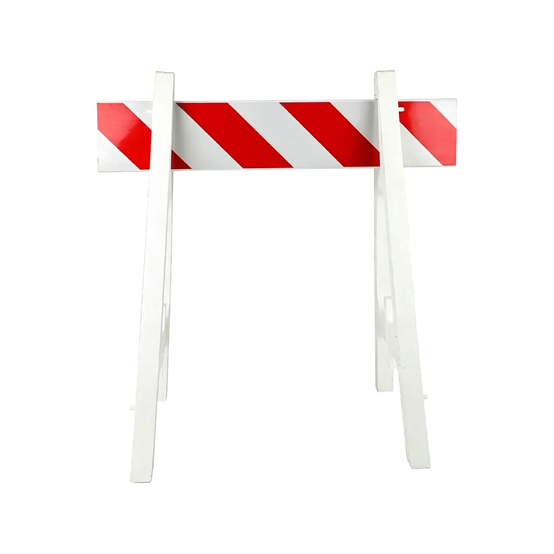 Plastic A-Frame Barricade with Reflective Crossbars