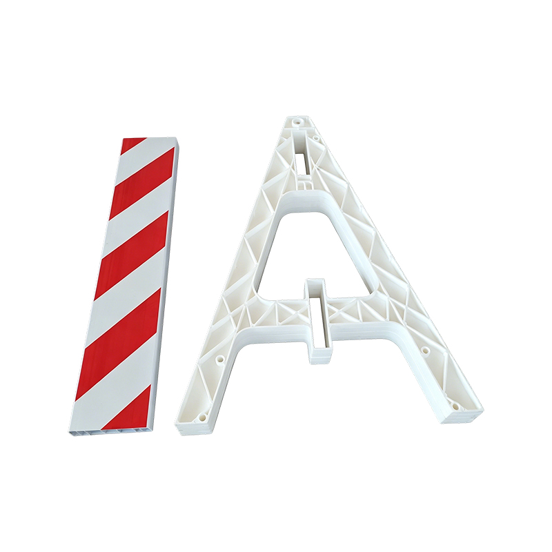 Plastic A-Frame Barricade with Reflective Crossbars