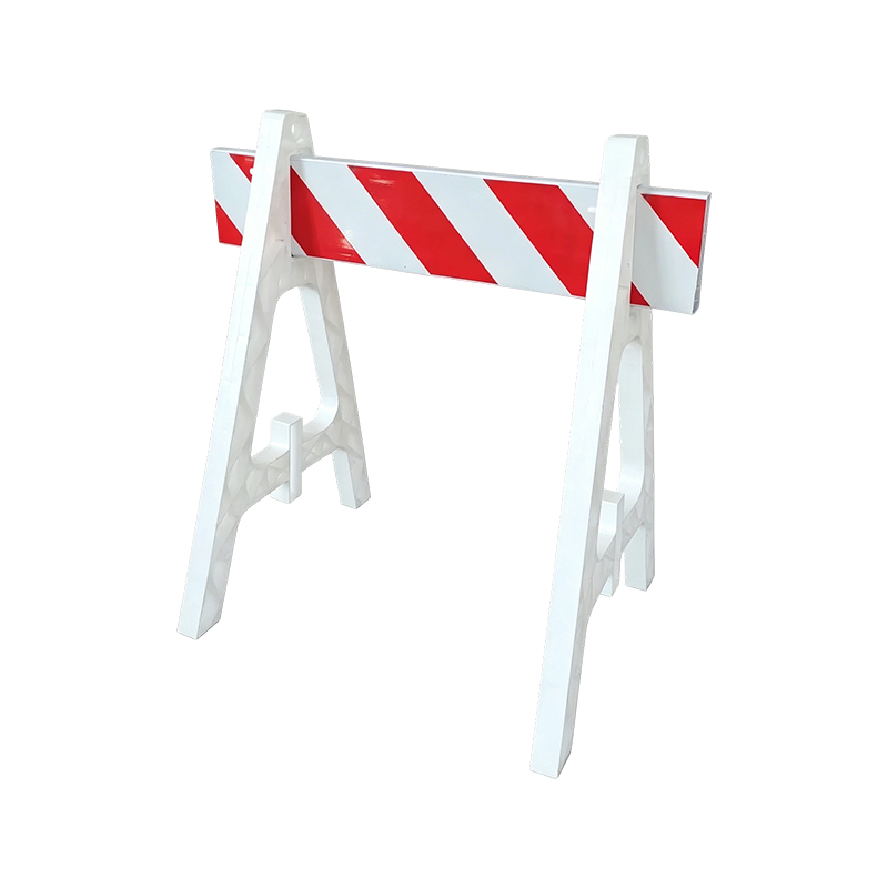 Plastic A-Frame Barricade with Reflective Crossbars